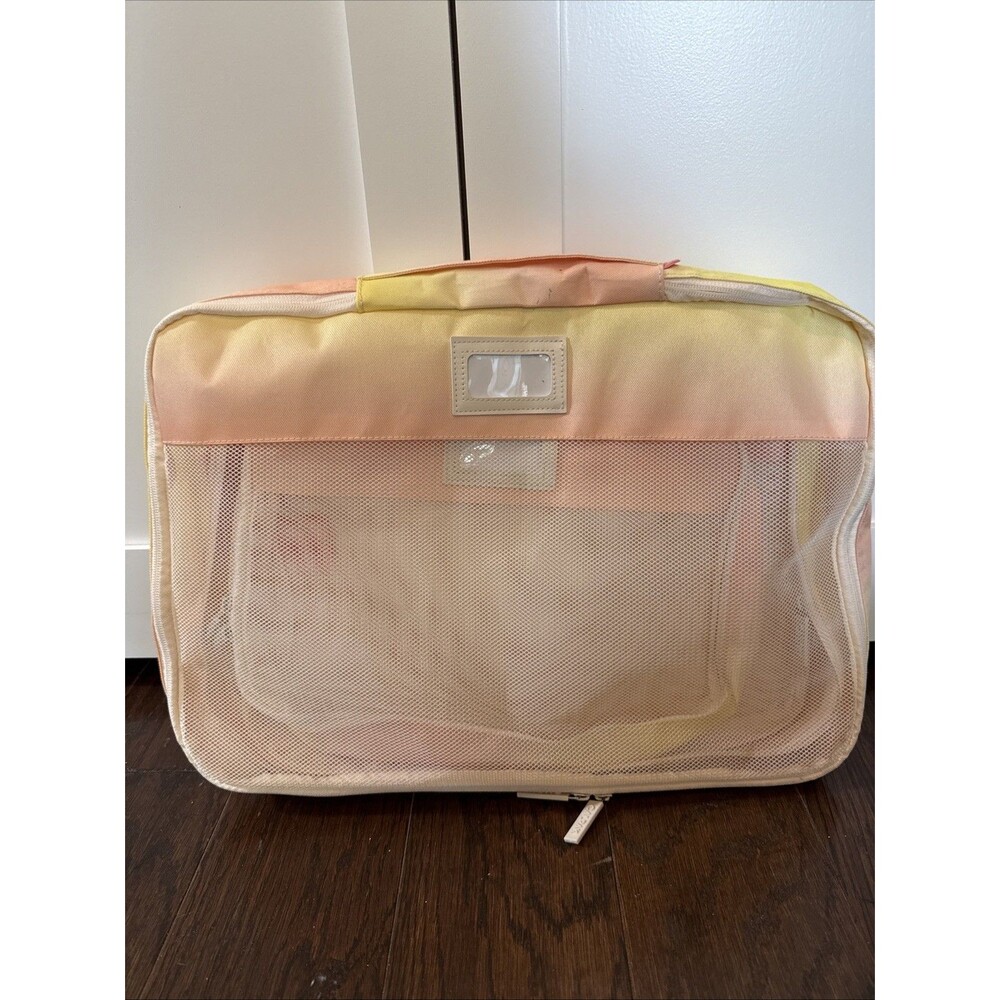 Calpak Yellow Peach Ombre Sorbet 3-Piece Packing Cubes Set